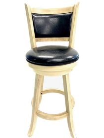 BACKED BARSTOOL - ANTIQUE WHITE