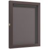 28" x 35" UV-Resistant Sports Jersey Frame Display Case, Brown