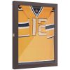 28" x 35" UV-Resistant Sports Jersey Frame Display Case, Brown