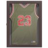 28" x 35" UV-Resistant Sports Jersey Frame Display Case, Brown