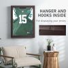 28" x 35" UV-Resistant Sports Jersey Frame Display Case, Brown