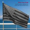 All Black American Flag 3x5FT UV Protection Black US Flag Double Side Printing