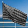 All Black American Flag 3x5FT UV Protection Black US Flag Double Side Printing