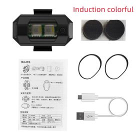 Signal Light Drone With Strobe Light 7 Colors Turn Signal Indicator (Option: Induction colorful-6PCS)