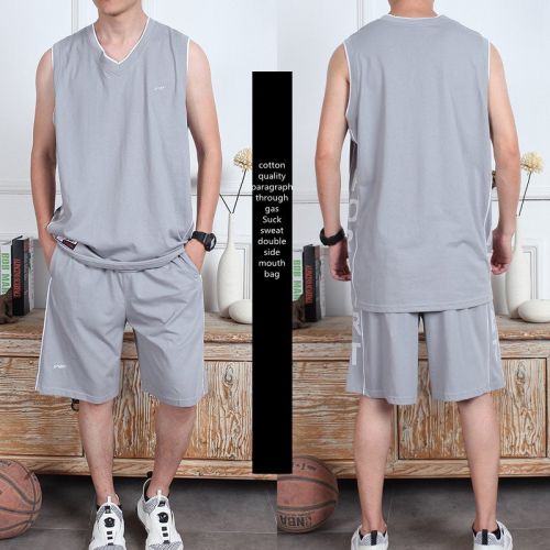 Casual Wear Sleeveless Thin Vest Running Wear Shorts Sportswear