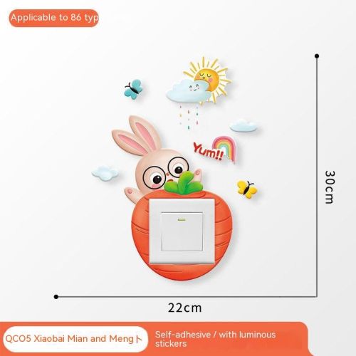 Household Light Switch Decorative Three-dimensional Stickers