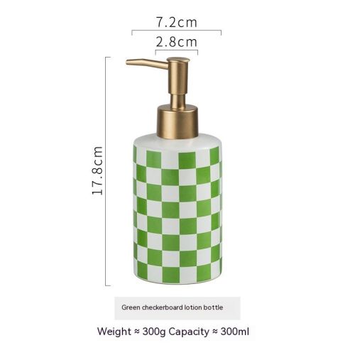 Light Luxury Popular Ceramic Hand Sanitizer Shower Gel Shampoo Conditioner Hotel Storage Bottle