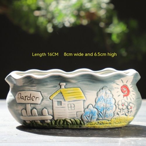 Large Succulent Flower Pot Ceramic