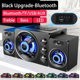 Computer Combination Speakers AUX USB Wired Wireless Bluetooth Audio System Home Theater Surround SoundBar for PC TV (Ships From: China)