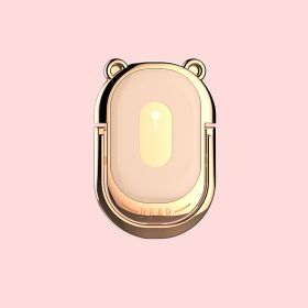 Metal Phone Holder Ring Buckle Bear (Option: Sakura powder)