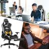 Massage Gaming Chair with Footrest