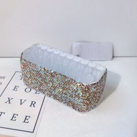 Cosmetic Brush Large Hole Transparent Eyebrow Pencil Eyeliner Storage Box (Option: Gold-135555cm)