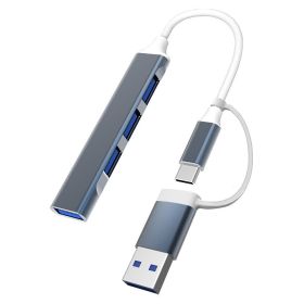 Two-in-one Multifunctional Expansion Dock (Option: Typec Gray)