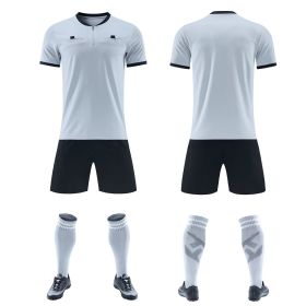 Football Referee Clothing Match Referee Clothing Suit (Option: Grayish White-XXL)