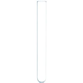 Chemical Laboratory High Temperature Resistant Borosilicate Glass Flat Round Bottom Test Tube (Option: 15mmx100mm)